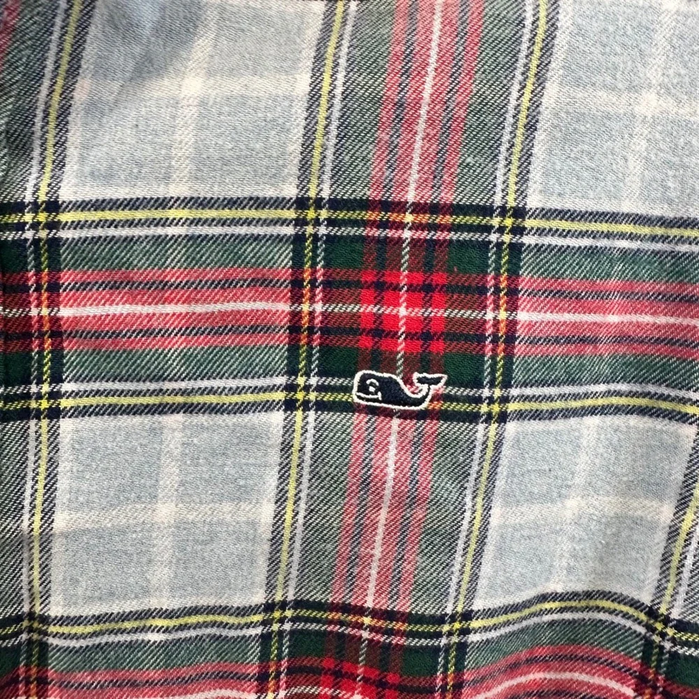 Vineyard Vines Plaid Red‎ Blue Green Button Down Long Sleeve Shirt XL 16